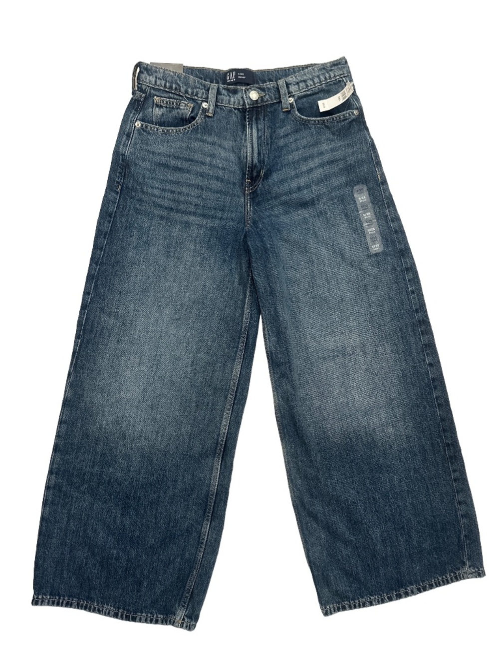 Gap Denim Baggy Jeans NWT Size 6/28 Short Petite Medium Wash Y2K